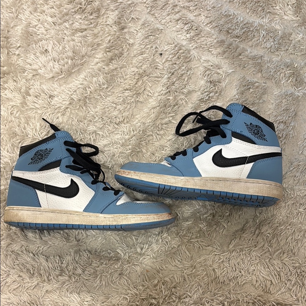 Nike Jordan Blue and White Sneakers